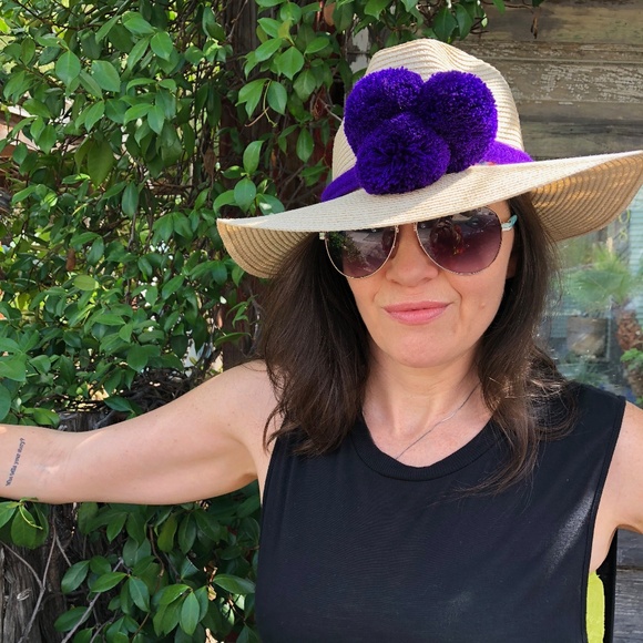 Wayuu Colombian Hat Pom Pom Braided Headband - Picture 7 of 8